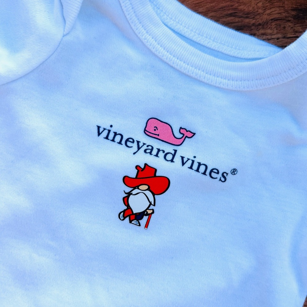 Ole Miss Colonel Reb Vineyard Vines! One of a kind! Renewed like new 0-6 mo
